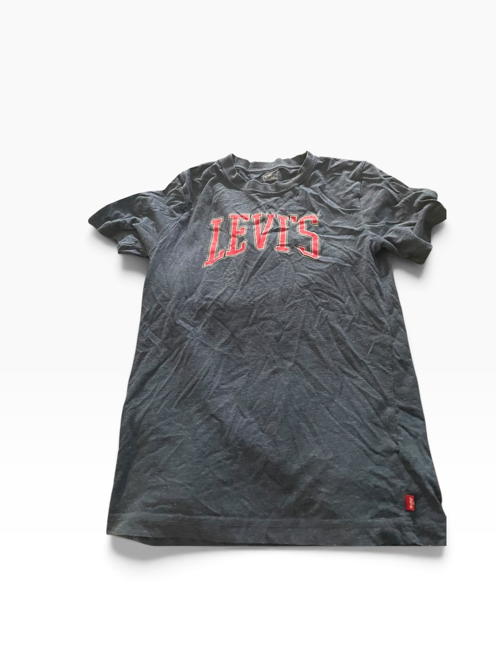 Levi's Black Tee with Red Logo Graphic